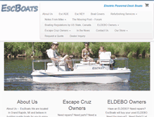 Tablet Screenshot of escboats.com
